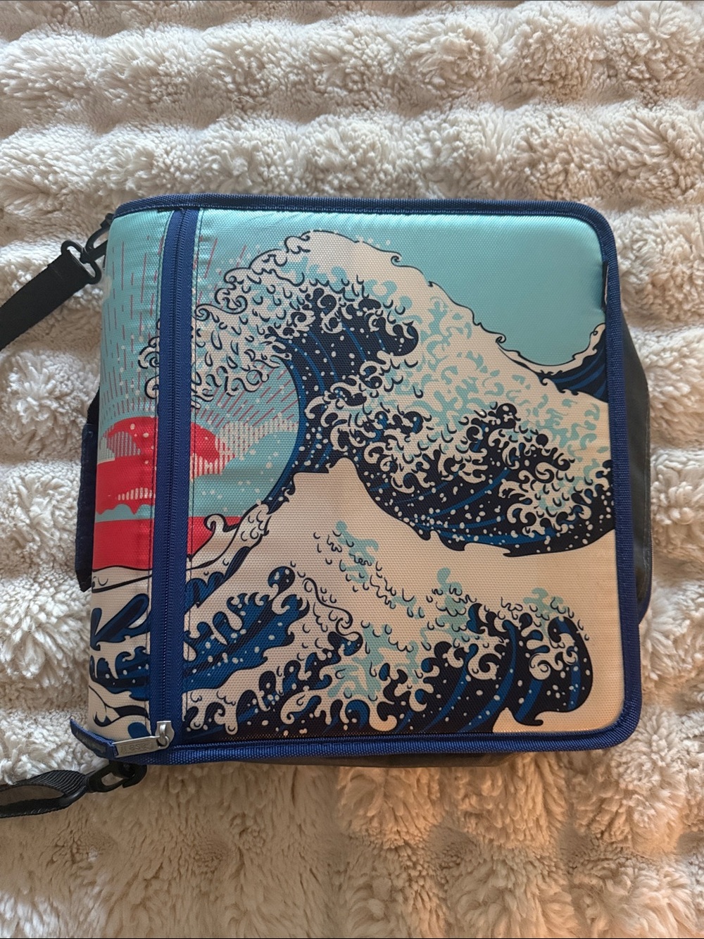 Case it 3 ring binder Japanese Blue Wave.

Like new. Never used.